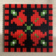 Quatuor de coquelicots - Mosaïque de briques