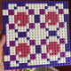 Yeux fleuris - Mosaïque de briques