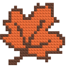 Feuille d’automne - Mosaïque de briques