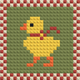 Pipi Chick mosaïque de briques
