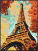 Amélie en automne - Mosaïque de briques à construire
