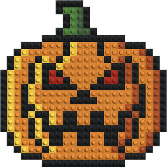Citrouille-lanterne - Mosaïque de briques