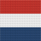Mosaïque drapeau néerlandais