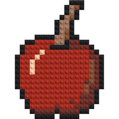 Pomme pourrie - Mosaïque de briques