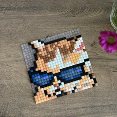 Chat mème - Mosaïque de briques