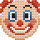Clown mosaïque de briques
