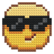 Emoji lunettes en briques