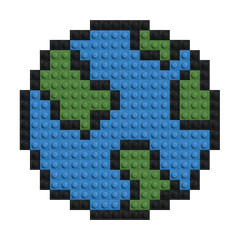 Terre - Mosaïque de briques