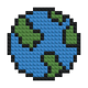 Terre - Mosaïque de briques