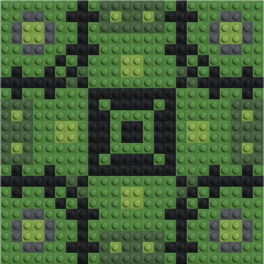 Sentinelle forestière - Mosaïque de briques