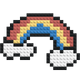 Arc-en-ciel - Mosaïque de briques