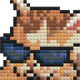 Chat mème - Mosaïque de briques