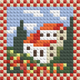 La campagne italienne de Nora - Kit de mosaïque Pixel Art à construire