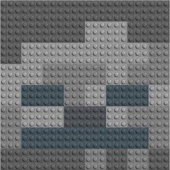 Mosaïque de briques zombie-squelette