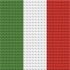 Italie mosaïque de briques