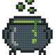 Chaudron de sorcière - Mosaïque de briques