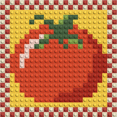 Tomate mosaïque de briques