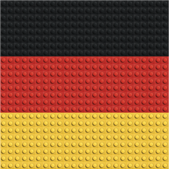 Drapeau allemand en briques