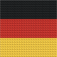 Drapeau allemand en briques