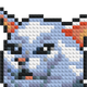 Chat mème - Mosaïque de briques