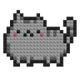 Chat mignon - Mosaïque de briques