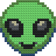 Mosaïque extraterrestre en briques