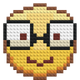 Emoji intello en briques