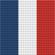France - mosaïque de briques